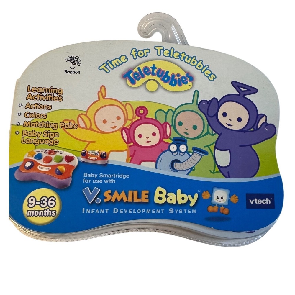 SALE VTech VSmile Game Cartridges Lot 3 Poohs 100 Acres Telletubbies & Carebears - Picture 3 of 6